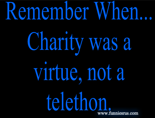 charity was a virtue